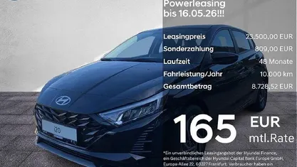 Nuova Hyundai i20 Trend 90 CV (66 kW) 2026 Nero Utilitaria