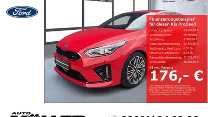 Gebraucht Kia ProCeed Comfort 204 PS (150 kW) 2019 Trackrot Kleinwagen