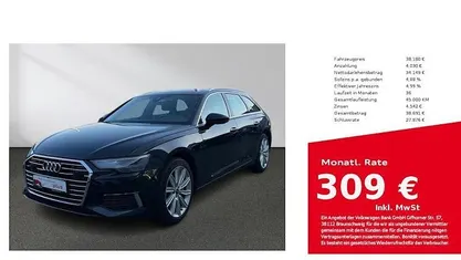 Occasion Audi A6 Design 245 PK (180 kW) 2023 Blauw Stationwagen