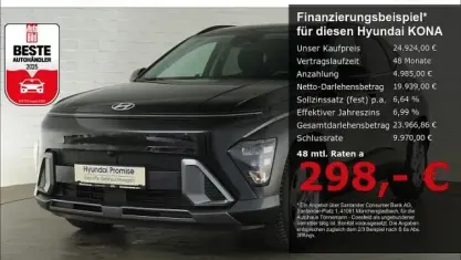 Gebraucht Hyundai Kona Trend 137 PS (100 kW) 2025 Schwarz SUV