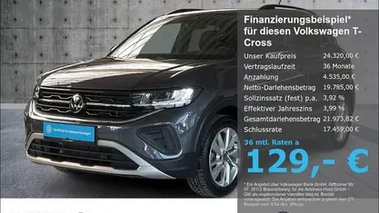 Gebraucht VW T-Cross Goal 116 PS (85 kW) 2025 SUV
