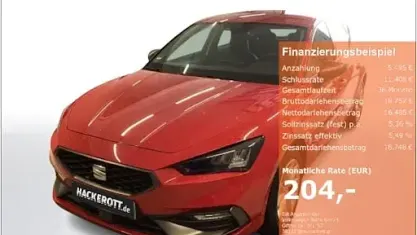 Gebraucht Seat Leon FR 204 PS (150 kW) 2022 Rot Limousine