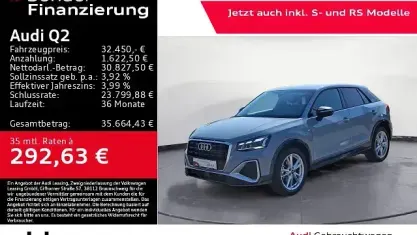 Gebraucht Audi Q2 S-Line 150 PS (110 kW) 2025 Pfeilgrau perleffekt SUV