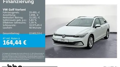 Gebraucht VW Golf VIII Life 110 PS (80 kW) 2022 Weiß Kombi