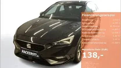 Gebraucht Seat Leon FR 150 PS (110 kW) 2022 Schwarz