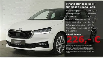 Gebraucht Skoda Fabia Style 110 PS (80 kW) 2022 Weiss Kleinwagen