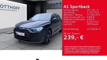 Gebraucht Audi A1 Sportback Ambiente 95 PS (69 kW) 2024 Schwarz Kleinwagen