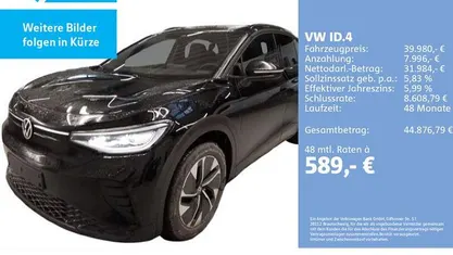Gebraucht VW ID.4 Pro 210 kW (286 PS) 2025 Grenadillschwarz metallic SUV