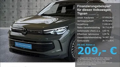 Gebraucht VW Tiguan IQ Drive 131 PS (96 kW) 2025 Grün SUV