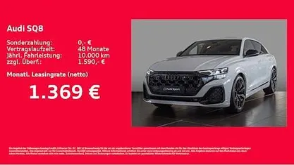 Neu Audi SQ8 Ambiente 507 PS (372 kW) 2025 Weiß SUV