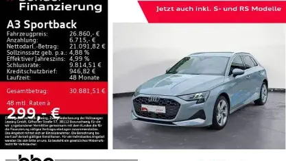 Gebraucht Audi A3 Advanced Plus 150 PS (110 kW) 2025 Grau Limousine