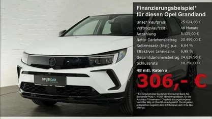 Weiss Gebraucht 2024 Opel Grandland X SUV | 25.624 € (Superpreis)