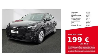 Schwarz Gebraucht 2023 Audi Q4 Sportback e-tron S-Line SUV | 33.950 € (Guter Preis)