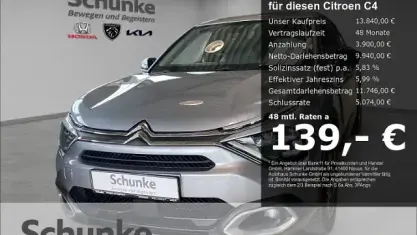 Gebraucht Citroën C4 Shine 131 PS (96 kW) 2022 Grau Limousine