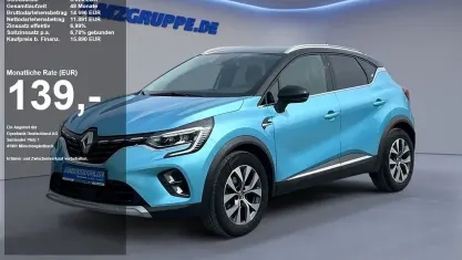 Gebraucht Renault Captur Intens 91 PS (66 kW) 2021 Blau met SUV