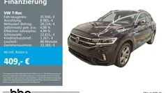Schwarz Gebraucht 2024 VW T-Roc R-line SUV | 35.930 € (Fairer Preis)