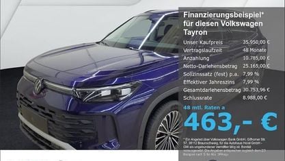 Używany VW Tayron IQ Drive 150 KM (110 kW) 2025 Purpurowy SUV