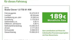 Gebraucht 2021 Skoda Scala Clever Kleinwagen | 16.470 € (Guter Preis)
