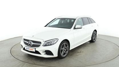 Second-hand Mercedes C220 AMG line 194 CP (142 kW) 2019 Alb Break
