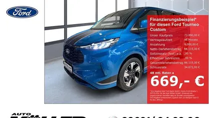 Neu Ford Tourneo Sport 170 PS (125 kW) 2026 Blau Van / Kleinbus
