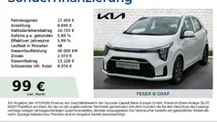 Schneeweiss Neu 2025 Kia Picanto Vision Kleinwagen | 17.450 € (Fairer Preis)
