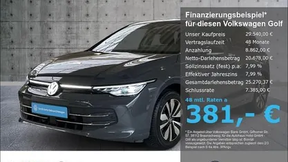 Gebraucht VW Golf VIII Goal 150 PS (110 kW) 2025 Grau Limousine