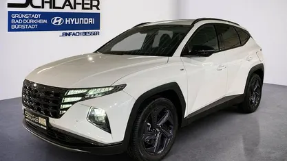 Gebraucht Hyundai Tucson Blackline 150 PS (110 kW) 2023 Serenity white / mic SUV