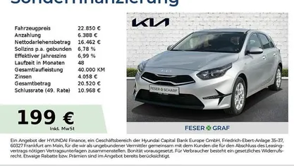 Gebraucht 2025 Kia Ceed Comfort Kleinwagen | 22.850 € (Guter Preis)