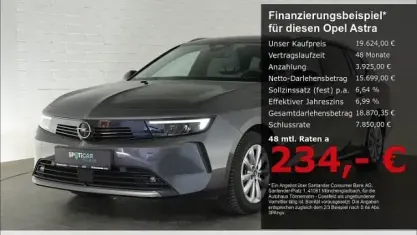 Gebraucht Opel Astra Elegance 131 PS (96 kW) 2023 Vulkan grau (metallic) Kleinwagen