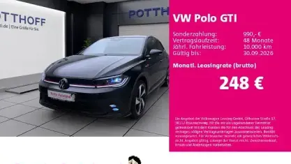 Gebraucht VW Polo GTI 207 PS (152 kW) 2022 Schwarz Kleinwagen