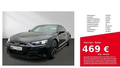 Gebraucht Audi e-tron GT quattro Comfort 350 kW (476 PS) 2022 Mythosschwarz metallic Limousine