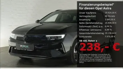 Gebraucht Opel Astra 131 PS (96 kW) 2024 Karbon schwarz Kleinwagen