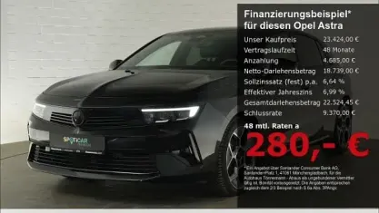 Gebraucht Opel Astra 131 PS (96 kW) 2025 Schwarz Limousine