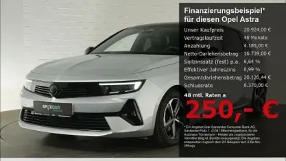 Gebraucht Opel Astra S 131 PS (96 kW) 2025 Kristall silber Limousine
