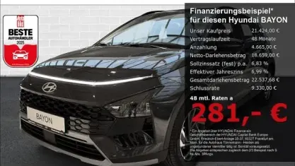 Neu Hyundai Bayon Trend 101 PS (74 kW) 2025 Grau SUV