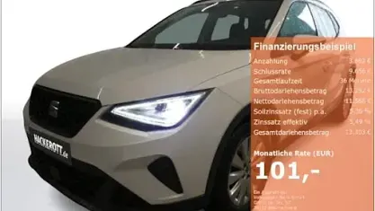Gebraucht Seat Arona Beats 95 PS (69 kW) 2023 Weiss SUV