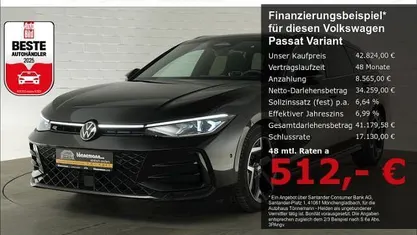 Gebraucht VW Passat R-line 150 PS (110 kW) 2025 Schwarz Kombi