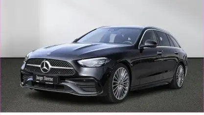 Brugt Mercedes C180 AMG 170 HK (125 kW) 2024 Sort Stationcar