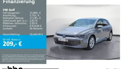 Gebraucht VW Golf VIII Life 116 PS (85 kW) 2025 Grau Limousine