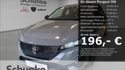 Gebraucht Peugeot 308 Active 131 PS (96 kW) 2024 Grau Limousine
