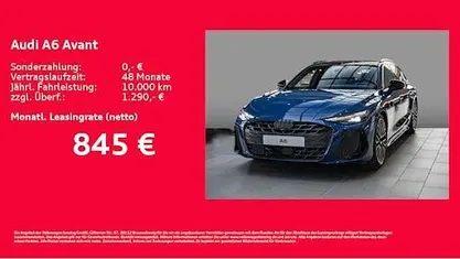 Neu Audi A6 Ambiente 367 PS (269 kW) 2026 Blau Kombi
