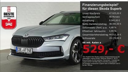 Używany Skoda Superb SportLine 204 KM (150 kW) 2026 Srebrny Kombi