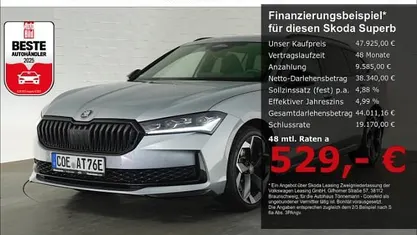 Usado Skoda Superb SportLine 204 HP (150 kW) 2026 Prateado Carrinha