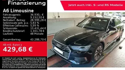 Gebraucht Audi A6 Design 204 PS (150 kW) 2023 Schwarz Limousine