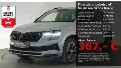 Used Skoda Karoq SportLine 150 HP (110 kW) 2023 Grey SUV