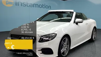 Weiß Gebraucht 2019 Mercedes E300 Cabrio | 37.599 € (Fairer Preis)