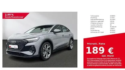 Kieselgrau Gebraucht 2022 Audi Q4 Sportback e-tron Ambiente SUV | 28.880 € (Fairer Preis)