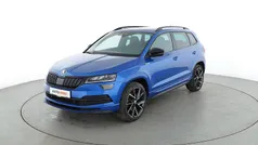 Blau Gebraucht 2021 Skoda Karoq SportLine SUV | 27.280 € (Superpreis)