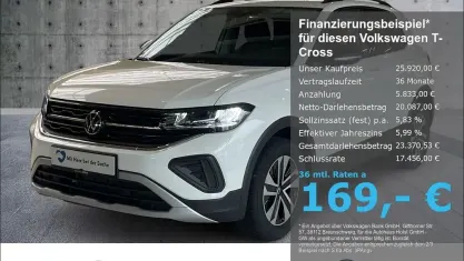 Nuova VW T-Cross 116 CV (85 kW) 2025 Grigio SUV