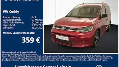 Neu VW Caddy 122 PS (89 kW) 2025 Rot Van / Kleinbus